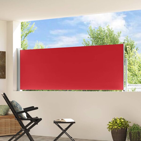 Uvlačiva bočna tenda za terasu 100 x 300 cm crvena - Crvena / 100 x 300 cm