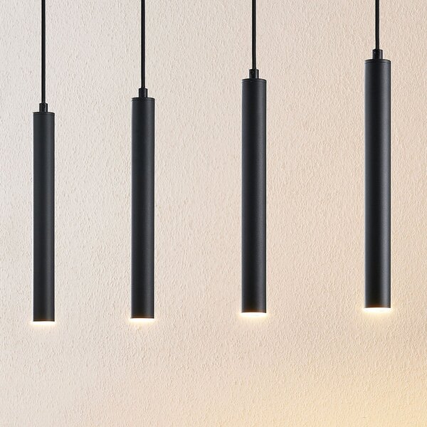 Arcchio LED visilica Kammeron, crna, metal, 80 cm, Crno, Dnevni boravak/blagovaonica, Metal