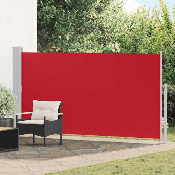 Uvlačiva bočna tenda za terasu 170 x 300 cm crvena - Crvena / 170 x 300 cm