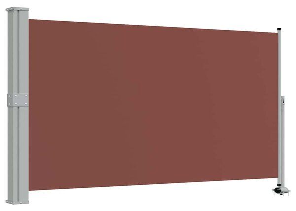 Uvlačiva bočna tenda za terasu 140 x 300 cm smeđa - Smeđa / 140 x 300 cm