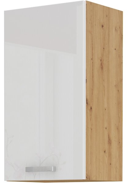 Zondo.hr Gornji kuhinjski ormarić- Arryn 40 G-72 1F (Hrast artisan + bijeli sjaj). 1024685