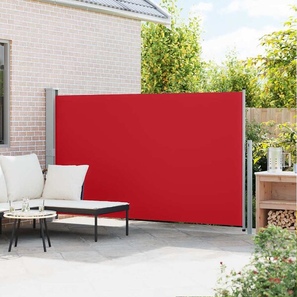 Uvlačiva bočna tenda za terasu 170 x 300 cm crvena - Crvena / 170 x 300 cm