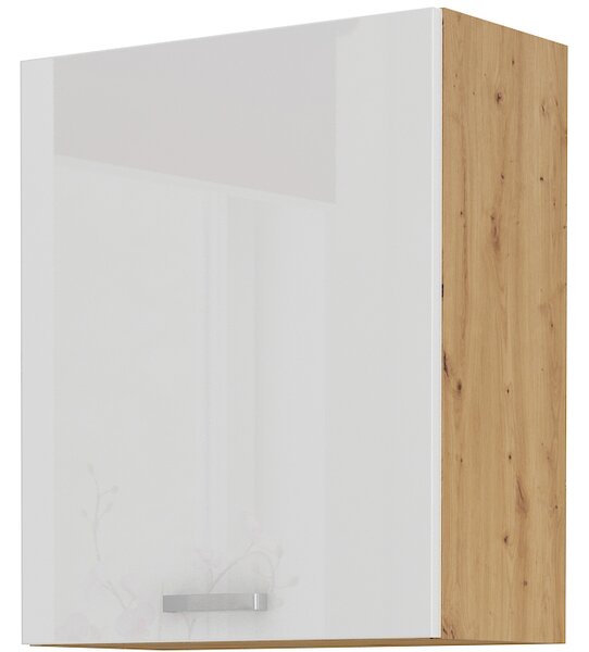 Zondo.hr Gornji kuhinjski ormarić- Arryn 60 G-72 1F (Hrast artisan + bijeli sjaj). 1024682