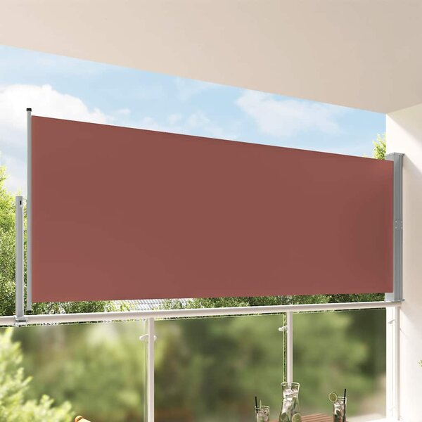 Uvlačiva bočna tenda za terasu 140 x 300 cm smeđa - Smeđa / 140 x 300 cm
