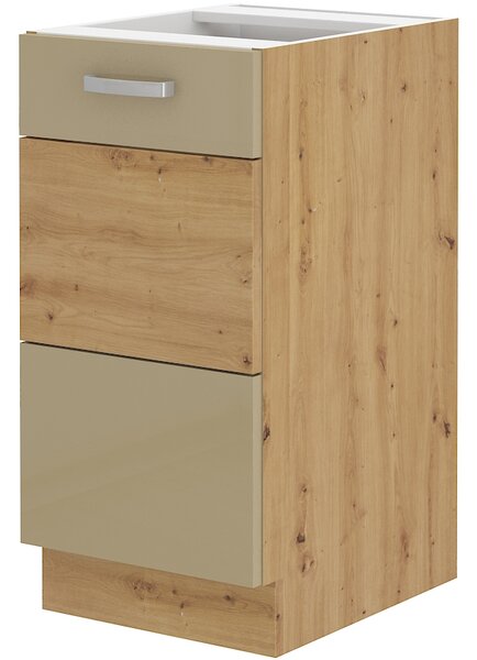Zondo.hr Donji kuhinjski ormarić Arryn 40 D 1F BB (Hrast artisan + Sjaj cappucino). Akcija -8%. 1024763