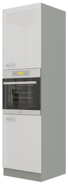 Zondo.hr Kuhinjski ormarić za namirnice Brunea 60 DP-210 2F (siva + bijeli sjaj). 1024990
