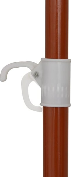 Vrtni suncobran s čeličnim stupom 240 cm boja pijeska - Bež / 240 cm