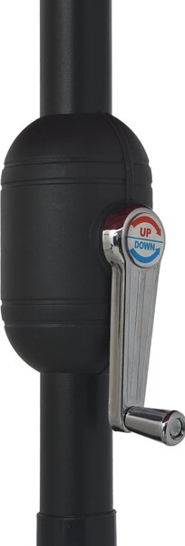 Vrtni suncobran s metalnim stupom 390 cm zeleni - Zelena / N/A