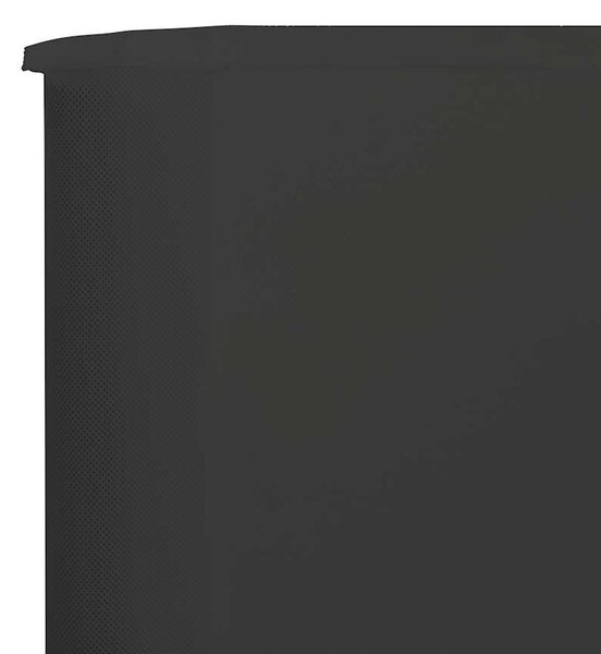 Vjetrobran s 9 panela od tkanine 1200 x 160 cm antracit - Antracitno siva / 1200 x 160 cm