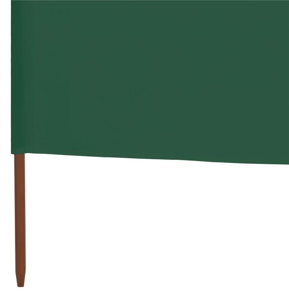 Vjetrobran s 5 panela od tkanine 600 x 160 cm zeleni - Zelena / 600 x 160 cm