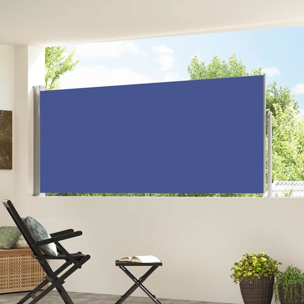 Uvlačiva bočna tenda 120 x 300 cm plava - Plava / 117 x 300 cm