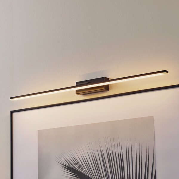 MCJ LED zidna svjetiljka Miroir 80 cm crna 4000K, Crno, kupaonica, Metal