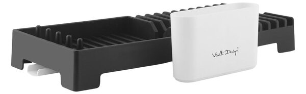 Crni ocjeđivač za suđe Vialli Design Livio Duo