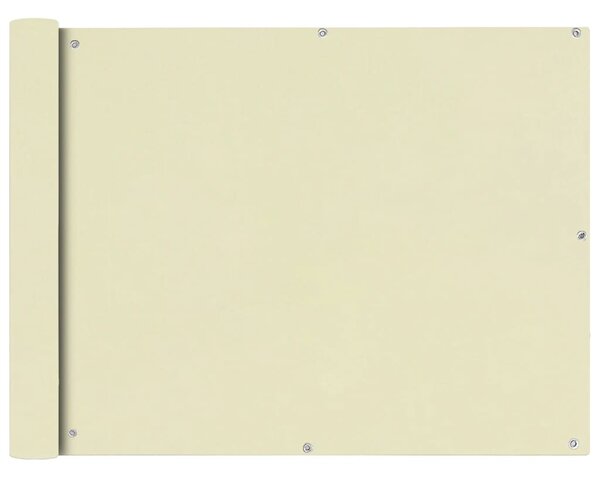 Balkonska Zaštita Oxford Tkanina Krem boje 90x400 cm - Krema / 90 x 400 cm
