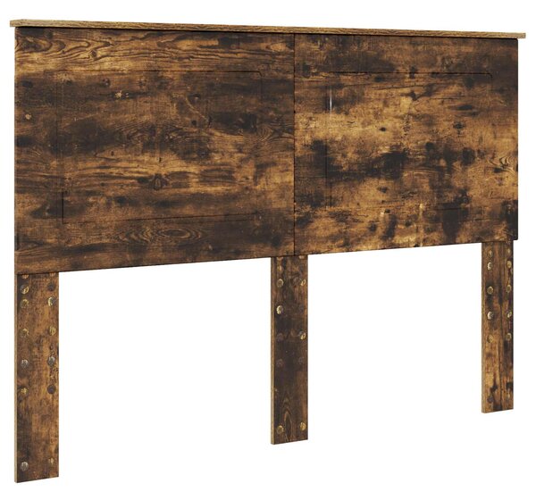 Krevet s od storage s uzglavljem Dimljeni hrast 160 x 200 cm - Smeđa / 160 x 200 cm