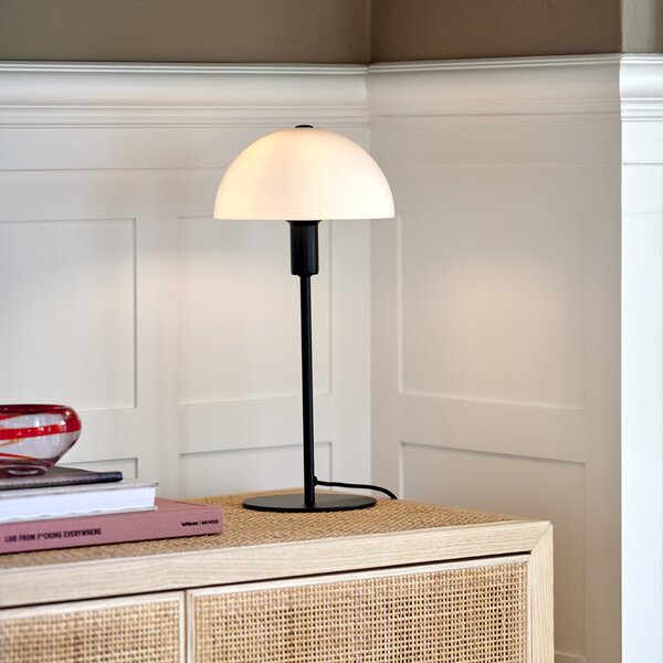 Stolne Lampa Nordlux, Ellen, Crno, Spavaća soba, Staklo, Skandinavski