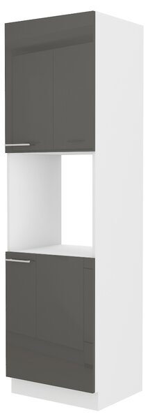 Zondo.hr Kuhinjski ormarić za pećnicu- Lavera 60 DP 210 2F (bijela + sivi sjaj). 1032431