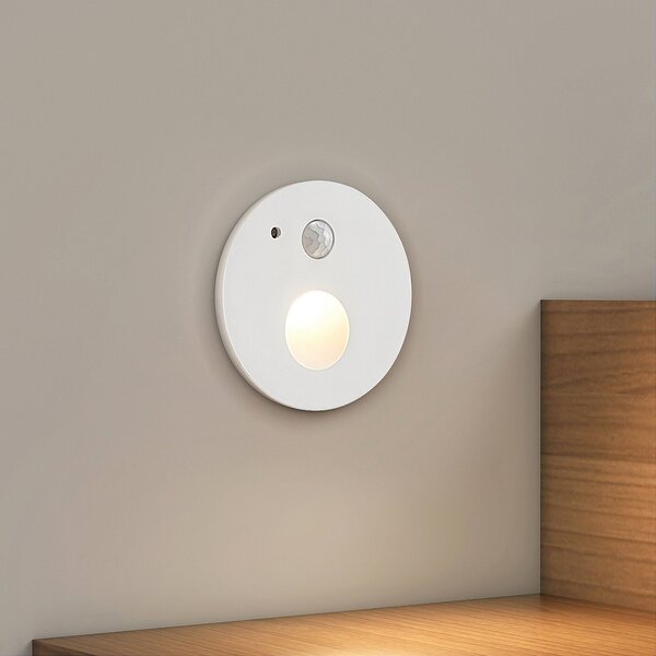 Arcchio Archio Neru LED ugradbena svjetiljka, senzor, okrugla, bijela, Bijela, Dnevni boravak/blagovaonica, Metal, Okrugla ugradna svjetla