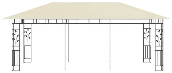 Sjenica s mrežom protiv komaraca 6 x 3 x 2,73 m krem - Krema / 6 x 3 x 2,73 m