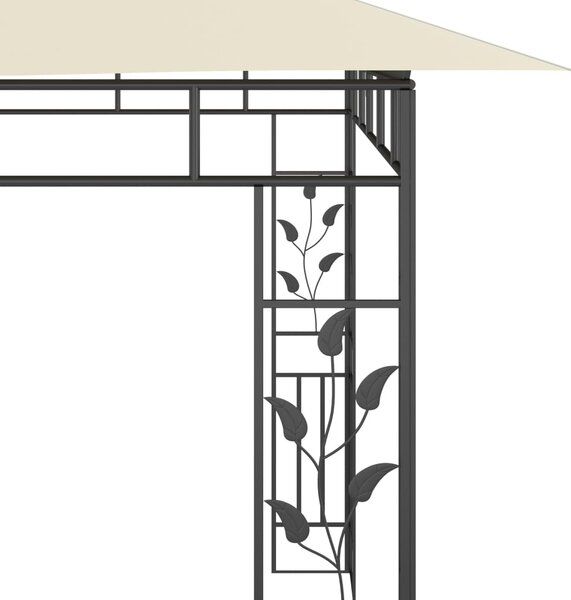Sjenica s mrežom protiv komaraca 6 x 3 x 2,73 m krem - Krema / 6 x 3 x 2,73 m