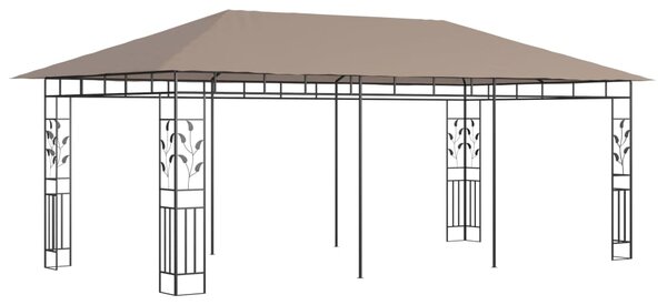 Sjenica s mrežom protiv komaraca 6x3x2,73 m smeđe-siva 180 g/m² - Tupe / 6 x 3 x 2.73 m