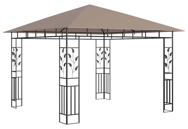 Sjenica s mrežom protiv komaraca 3x3x2,73 m smeđe-siva 180 g/m² - Tupe / 3 x 3 x 2.73 m