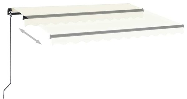 Tenda na ručno uvlačenje 350 x 250 cm krem - Krema / 350 x 250 cm