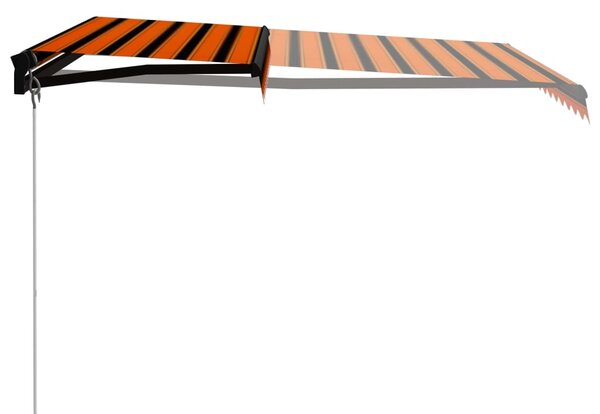 Tenda na ručno uvlačenje 300 x 250 cm narančasto-smeđa - Šarena / 300 x 250 cm