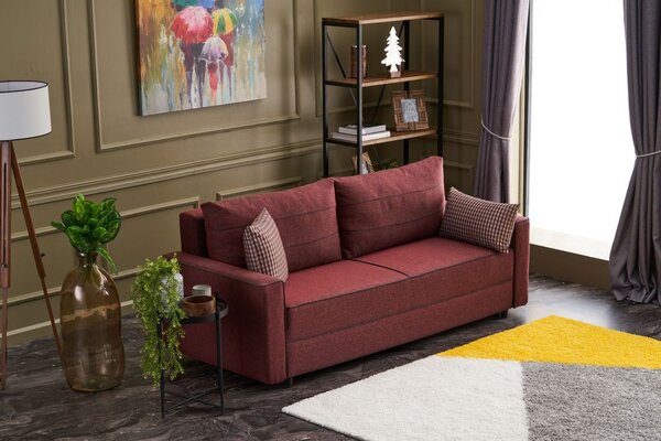 Atelier Del Sofa Trosjed na razvlačenje, Bordo crvena, Ece - Claret Red