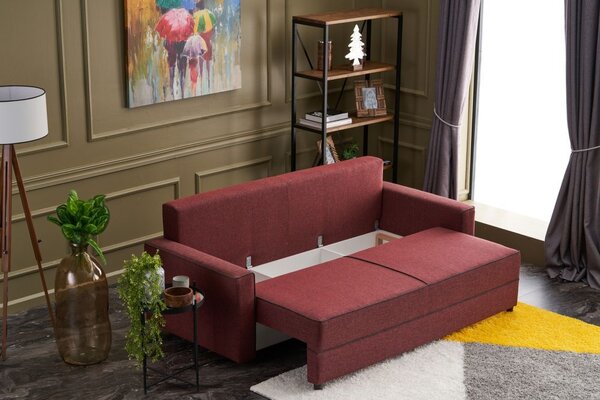 Atelier Del Sofa Trosjed na razvlačenje, Bordo crvena, Ece - Claret Red