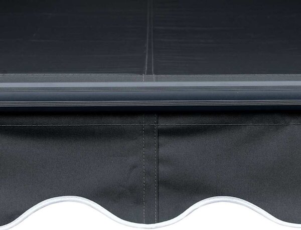 Tenda na ručno uvlačenje s LED svjetlima 350 x 250 cm antracit - Antracitno siva / 350 x 250 cm