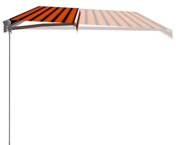Tenda na ručno uvlačenje 600 x 300 cm narančasto-smeđa - Šarena / 600 x 300 cm