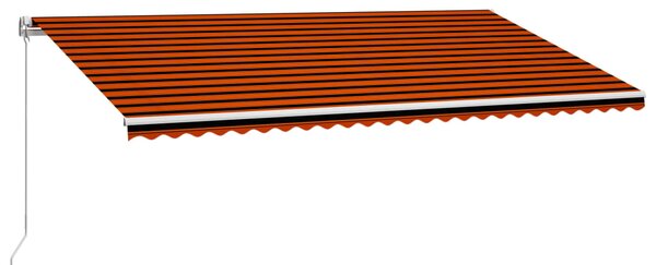 Tenda na ručno uvlačenje 600 x 300 cm narančasto-smeđa - Šarena / 600 x 300 cm
