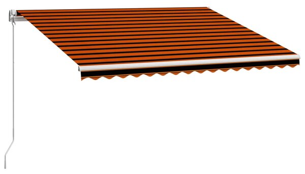 Tenda na ručno uvlačenje 450 x 300 cm narančasto-smeđa - Šarena / 450 x 300 cm