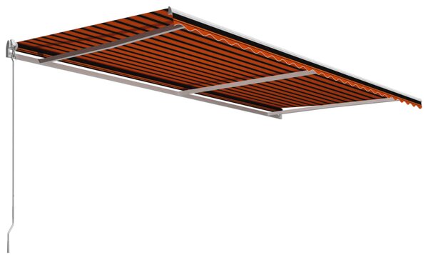 Tenda na ručno uvlačenje 600 x 300 cm narančasto-smeđa - Šarena / 600 x 300 cm