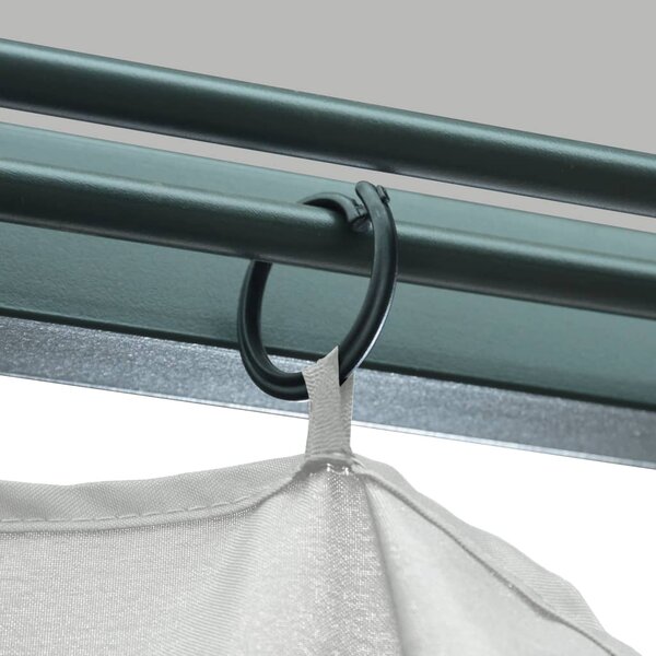 Sjenica sa zastorom 300 x 300 cm krem aluminijum - Krema / 300 x 300 cm