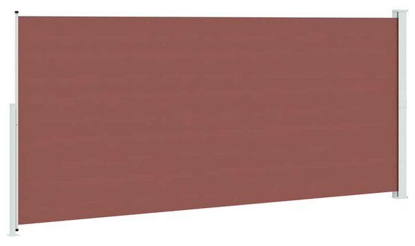 Uvlačiva bočna tenda za terasu 220 x 500 cm smeđa - Smeđa / 220 x 500 cm