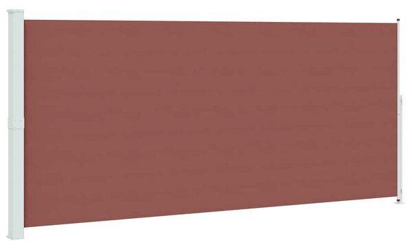 Uvlačiva bočna tenda za terasu 220 x 500 cm smeđa - Smeđa / 220 x 500 cm
