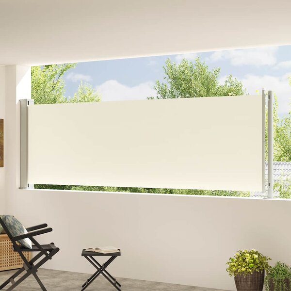 Uvlačiva bočna tenda za terasu 117 x 600 cm krem - Krema / 117 x 600 cm