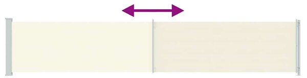 Uvlačiva bočna tenda za terasu 117 x 600 cm krem - Krema / 117 x 600 cm