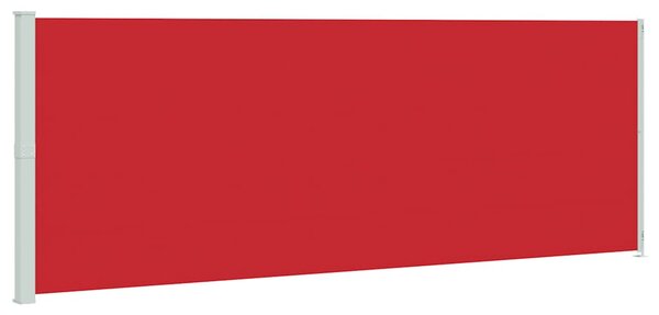 Uvlačiva bočna tenda za terasu 220 x 600 cm crvena - Crvena / 220 x 600 cm