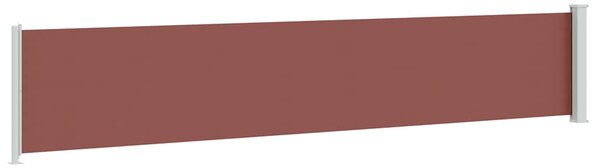 Uvlačiva bočna tenda za terasu 117 x 600 cm smeđa - Smeđa / 117 x 600 cm
