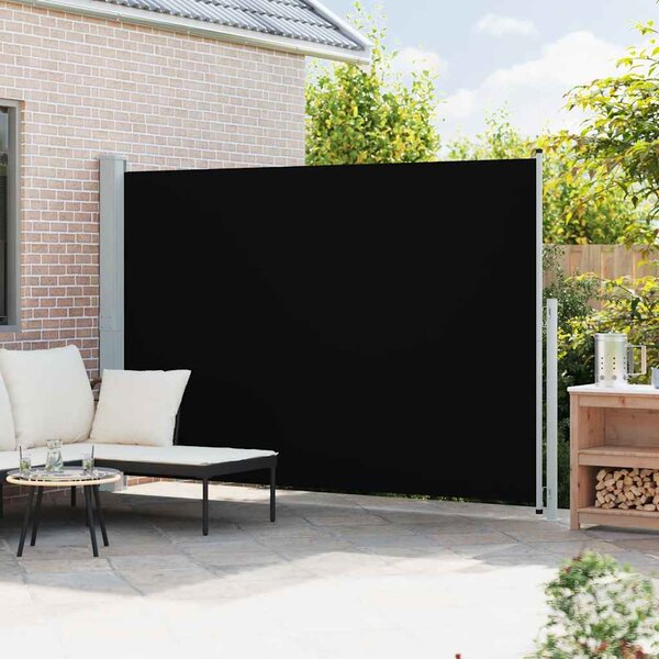 Uvlačiva bočna tenda za terasu 200 x 300 cm crna - Crna / 200 x 300 cm