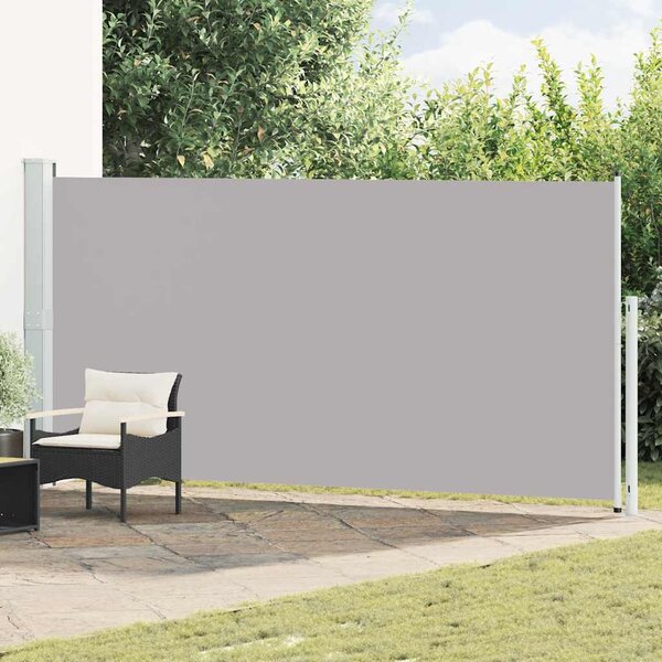 Uvlačiva bočna tenda za terasu 180 x 500 cm siva - Siva / 180 x 500 cm