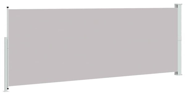 Uvlačiva bočna tenda za terasu 180 x 500 cm siva - Siva / 180 x 500 cm