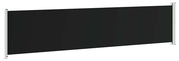 Uvlačiva bočna tenda za terasu 140 x 600 cm crna - Crna / 140 x 600 cm