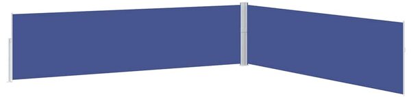 Uvlačiva bočna tenda za terasu 170 x 1200 cm plava - Plava / 170 x 1200 cm