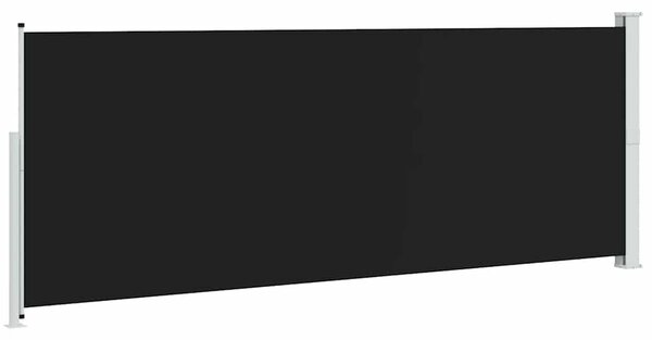 Uvlačiva bočna tenda za terasu 180 x 500 cm crna - Crna / 180 x 500 cm