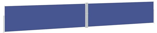 Uvlačiva bočna tenda za terasu 170 x 1200 cm plava - Plava / 170 x 1200 cm