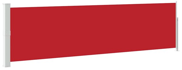 Uvlačiva bočna tenda za terasu 140 x 500 cm crvena - Crvena / 140 x 500 cm